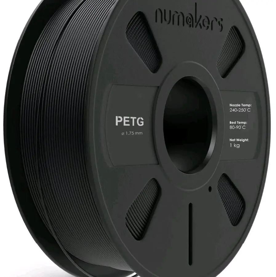 Numakers High-Speed 3D Printing PETG Filament, 1 kg Spool, 1.75mm Diameter, Rapid Fast Print for 3D Printers, Ideal for Artists