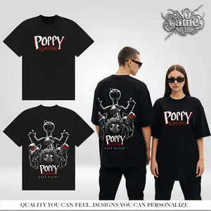 Poppy Playtime Safe Haven Graphic T-Shirt Mystery Game Vintage Bootleg Inspired Shirt Retro Abstract Art Aesthetic Oversized Heavyweight Wash Tee Hoodie Sweatshirt