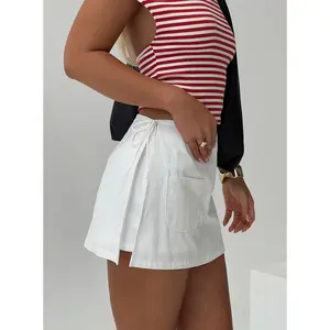 Gigi Wrap Skort White Petite