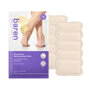 [BAREN] Shea Butter Sleeping Heel Patch (10pcs) - Foot Care, Cracked Heels, Dry Feet, Foot Treatment, Soothing