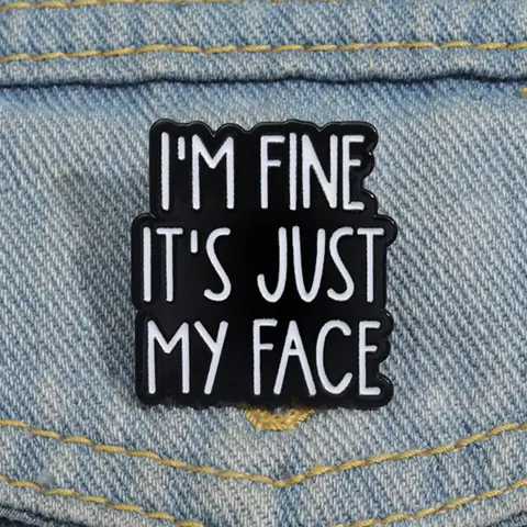 Slogan Enamel Pin, Alloy Brooch Pin, Fashion Brooch for Women & Men Suitable for Backpacks, Jeans, Scarves, Hats Decoration, Creative Gift, Men Accessories