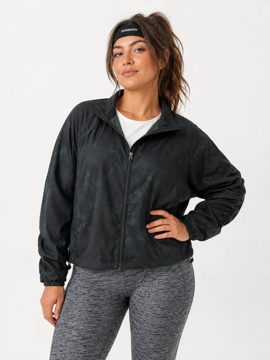 CATHERINE Women’s Lightweight Windbreaker Jacket – Full Zip Casual Athletic Running Jacket, Loose Fit Outdoor Sportswear