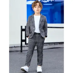 [Perfect for formal occasions] Stylish British Suit Set for Boys |   Long Pants, Formal Weddings, Birthday Parties, Performances, Piano Hosting, Everyday Wear