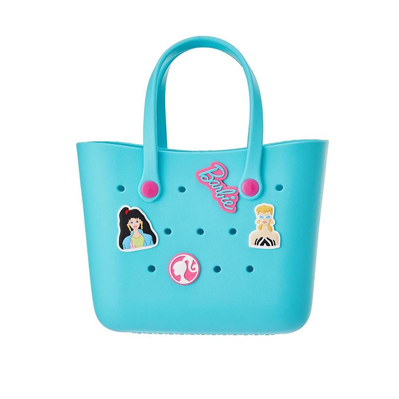 Barbie Daylight Shiny Series 3 Color - Cute Design Durable Lunch Bags For Girls Suitable Size Pink Pale Pink Blue Bento Bags With Repairable Handle, Surprise Halloween Gift for Girls and Daughters, Halloween Basket