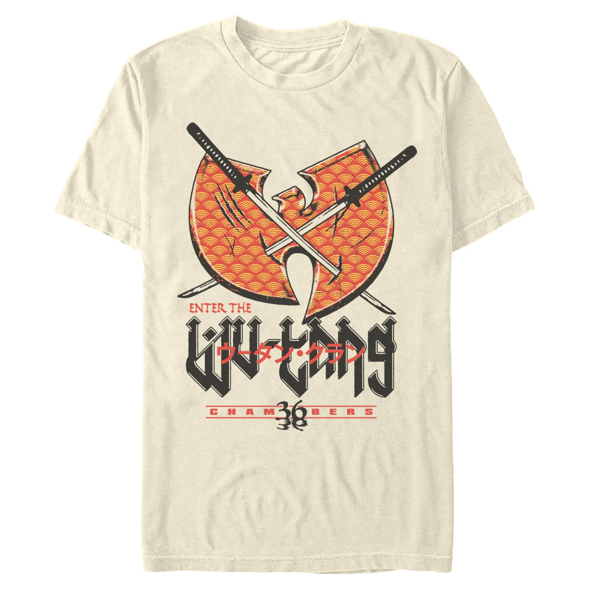Mens Wu-Tang Clan Enter the 36 Chambers Swords Logo T Shirt