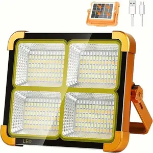 Cuban solar energy  Plastic Portable LED Work Light With Battery Indicator Dimmable Tent Camping Lantern Decorative Waterproof