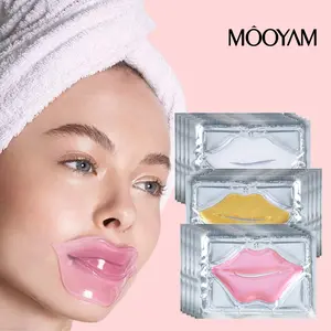 【MOOYAM】【FDA Certified】Collagen Crystal Lip Mask 50-pack | Pink Lip Care Mask — Specially designed for dry lips, effectively prevents chapping, exfoliates, and plumps lips.