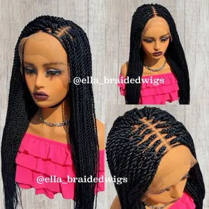Braided wigs Senegalese twists wig frontal lace wig