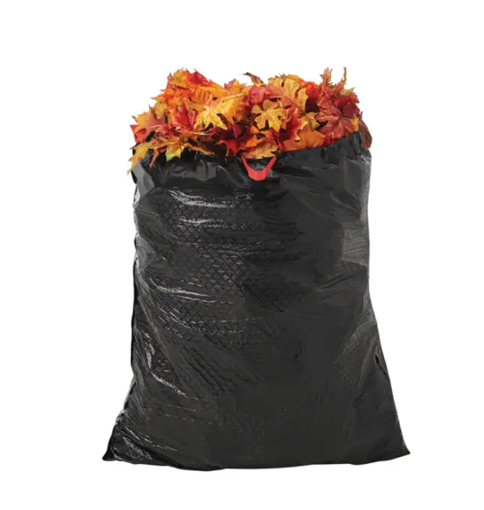 39-Gallon Outdoor Drawstring Trash Bags, 30 Count – 1.1 Mil Heavy-Duty Lawn & Yard Waste Bags for Cleanup, Leaves & Garden Debris