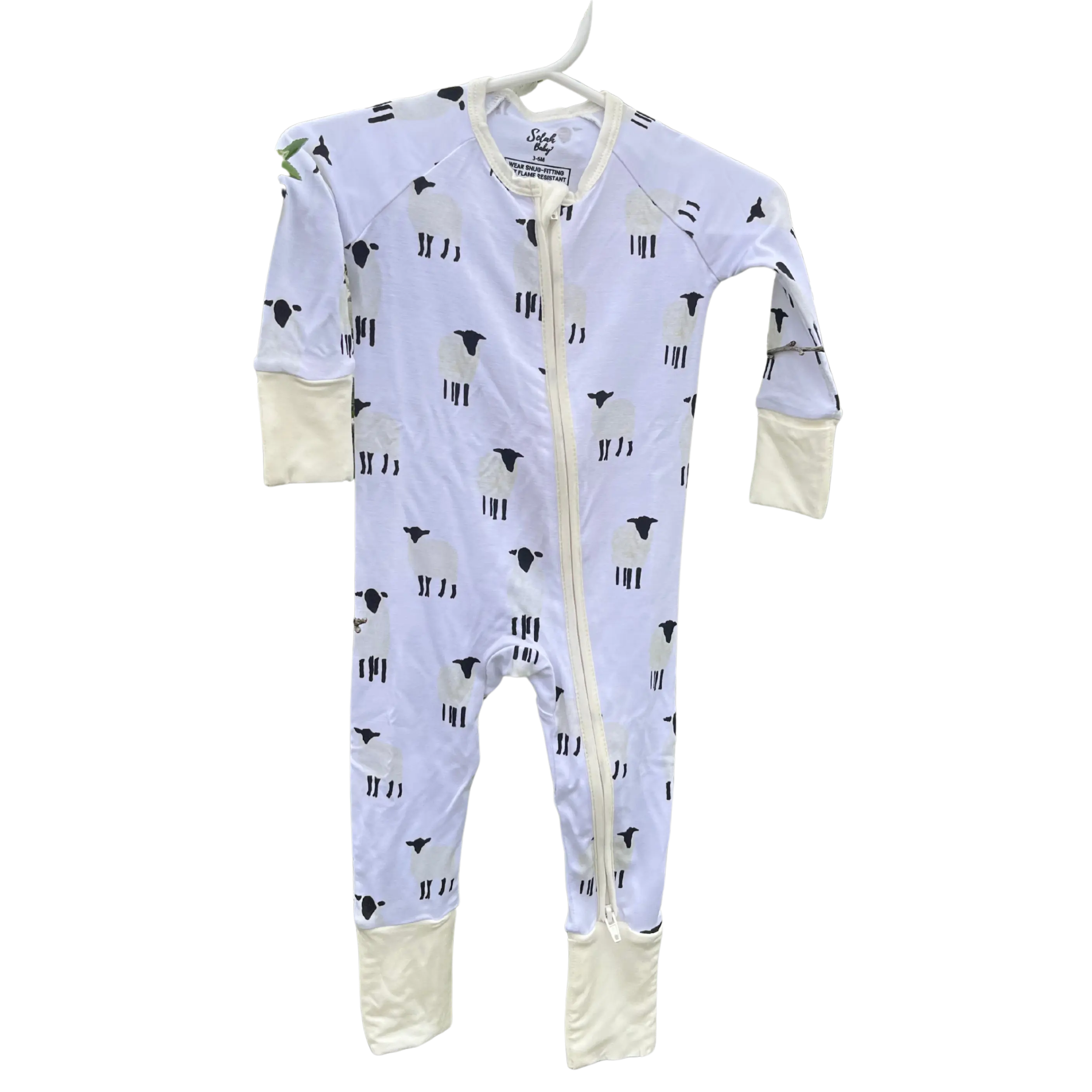 The One Zipper Sleeper Christian Faith Based Bamboo Line Soft Breathable Sleepers with 2 Way Zipper for Easy Diaper Changes 95% Bamboo Viscose 5% Spandex