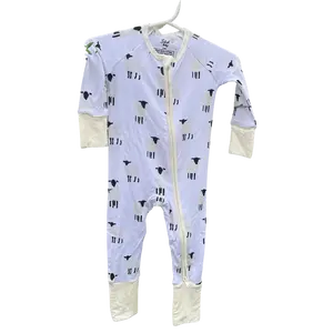The One Zipper Sleeper Christian Faith Based Bamboo Line Soft Breathable Sleepers with 2 Way Zipper for Easy Diaper Changes 95% Bamboo Viscose 5% Spandex