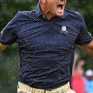 Bryson Dechambeau Liv Crushers  PRINTED Logo Polo Shirt Unique Bryson Dechambeau Master Golf Polo Shirt