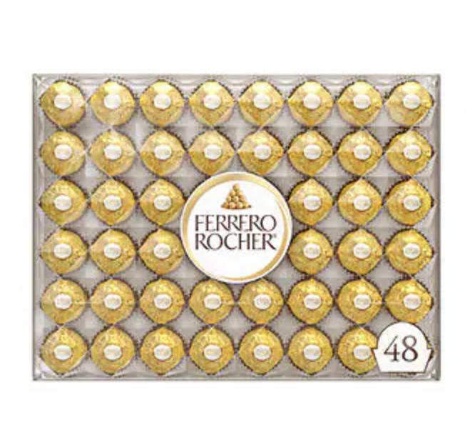 Ferrero Rocher, Milk Chocolate Hazelnut Candy, 21.2 oz, 48 Count