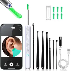 Ear Wax Removal Tool Camera: 1080P HD Visual Otoscope Cleaner with 6 LED Lights – Safe Ear Cleaner for Adults and Kids with 6 Ear Pick – Earwax Removal Kit for iOS and Android Ear Cleaning Tool Ear Pick Set