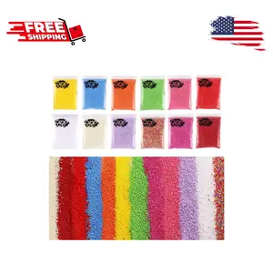 240000 Pieces 2-3mm Mini Foam Balls Rainbow
