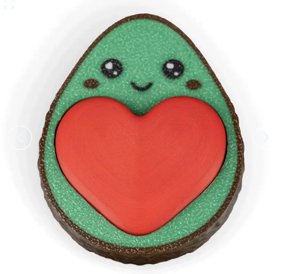 avocado fidget keychain