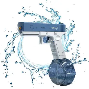 Electric Water Shooter with LED Lights, Powerful Squirt Blaster Toy for Kids & Adults, 26-35ft Range, Waterproof, Ideal for Pool, Outdoor Fun