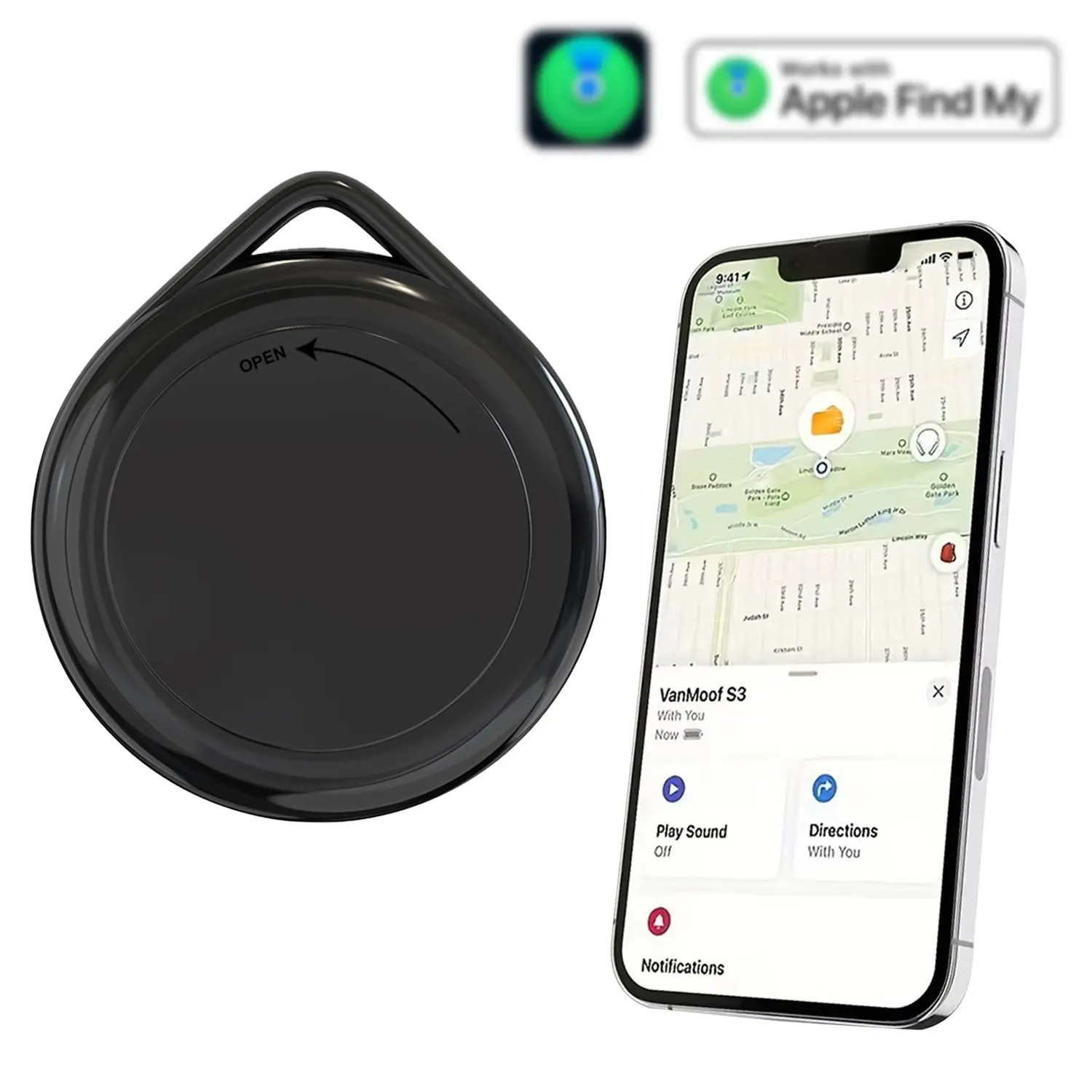  Lightweight Mini Tracker Anti Lost Bluetooth Locator Durable Key Finder for Everyday Carry