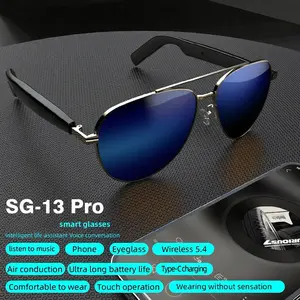 SG13 Bluetooth glasses, unisex, smart sunglasses, built-in speaker, hands-free calls and music, lightweight and portable, perfect gift choice Wearable