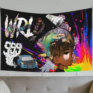 Rapper 3x5ft Flag Tapestry  for Bedroom Dorm Banner WallHanging Room Decor   Hip HopTapestry