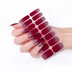 One-Use Nail Art Decorative Stickers, Self-Adhesive Glitter Nail Decals, Gradient Nail Art Stickers, Easy-To-Apply Manicure Accessories