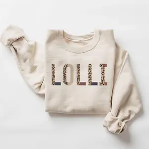 Grandma Lolli Sweatshirt - Lolli Leopard Print - Nicknames For Grandma - Most Loved Lolli - Lolli To Be Gift - Unisex Adult and Youth T-shirt