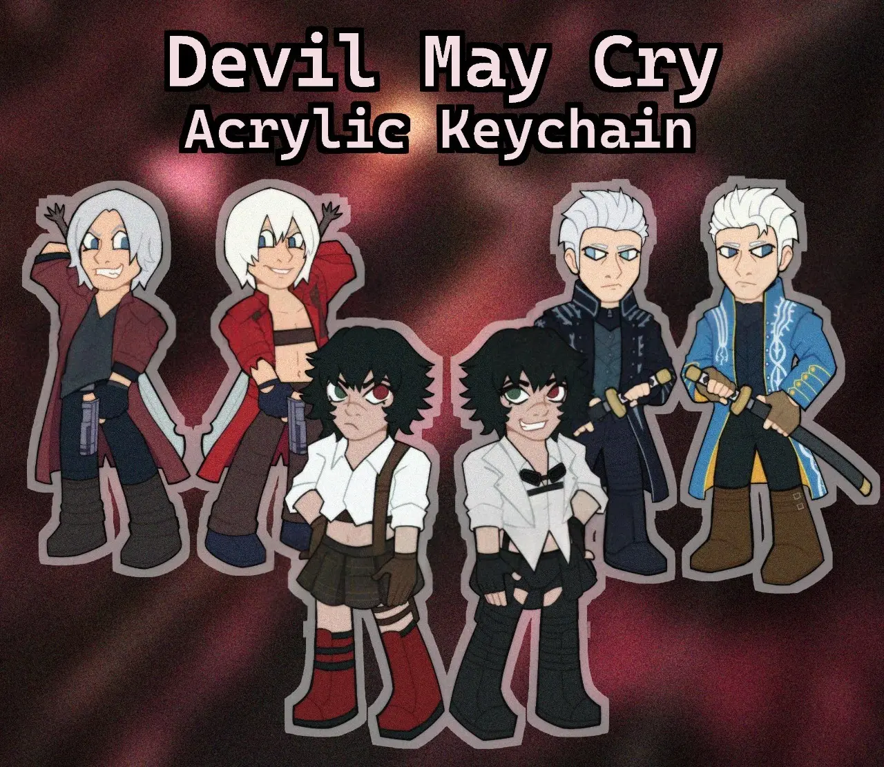Devil May Cry Acrylic Double Sided Keychain