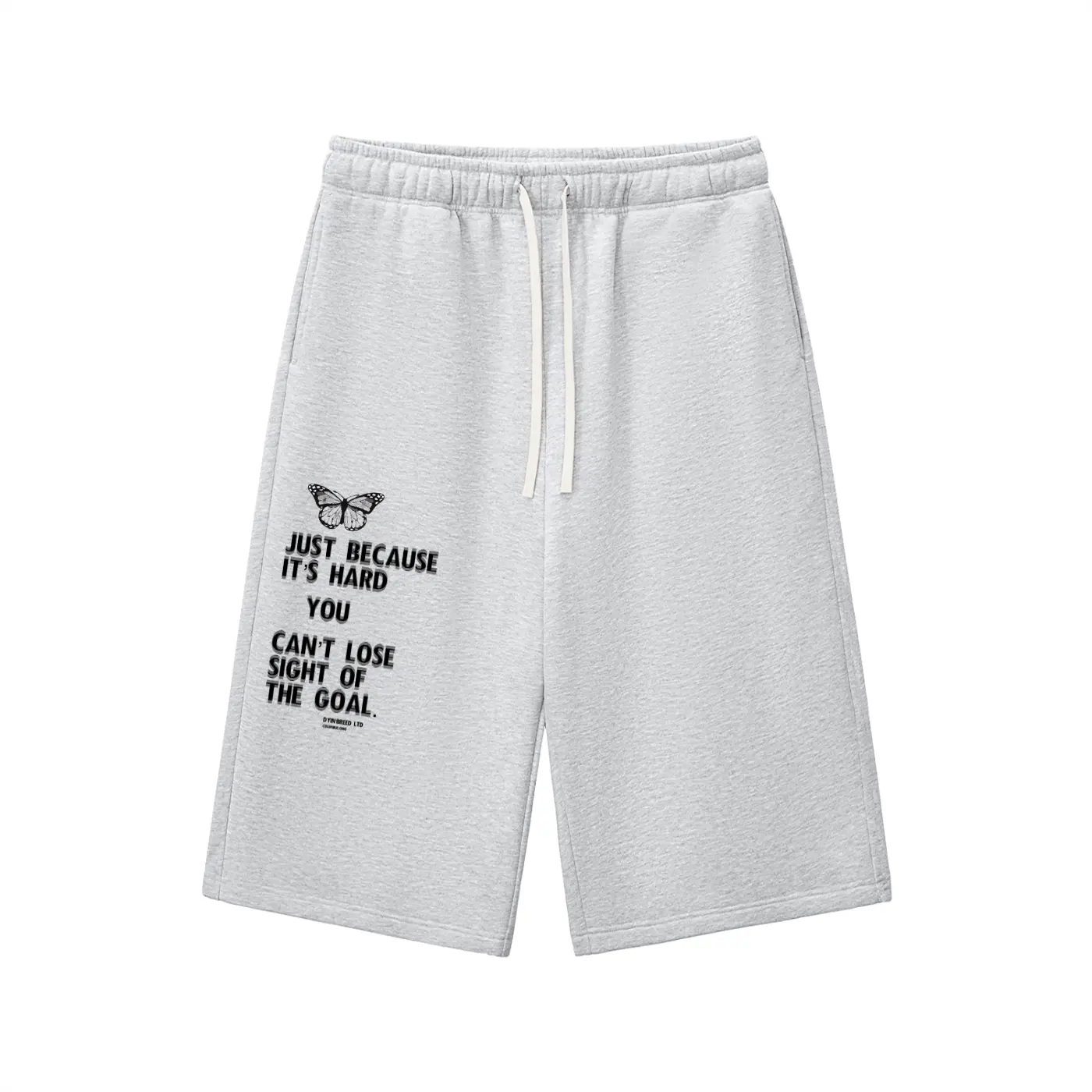 "GOALS." Three-quarter Shorts