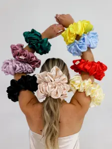 JUMBO SLEEP SILK/SATIN SCRUNCHIES