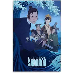 Blue Eye Samurai Anime Poster Mizu Character Poster (1) Canvas Painting Posters And Prints Wall Art for Living Room Bedroom Decor