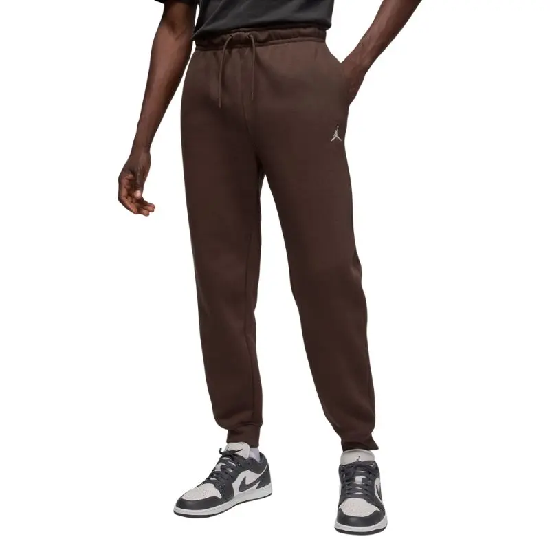 Air Jordan Men's Brooklyn Fleece Pants in Baroque Brown, Smooth Midweight Casual Sweats with an Adjustable Drawstring Fit, Menswear, Ribbed, Cotton, Day, Pocket, Soft, Elastic