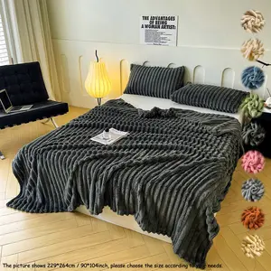 Cozy Sofa or Bed Throw Blanket Ultra Soft Flannel, Lightweight All-Season Flannel Fleece Blanket in Multiple Colors & Sizes, Perfect for Living Room, Bedroom, Travel, and Christmas Gifts