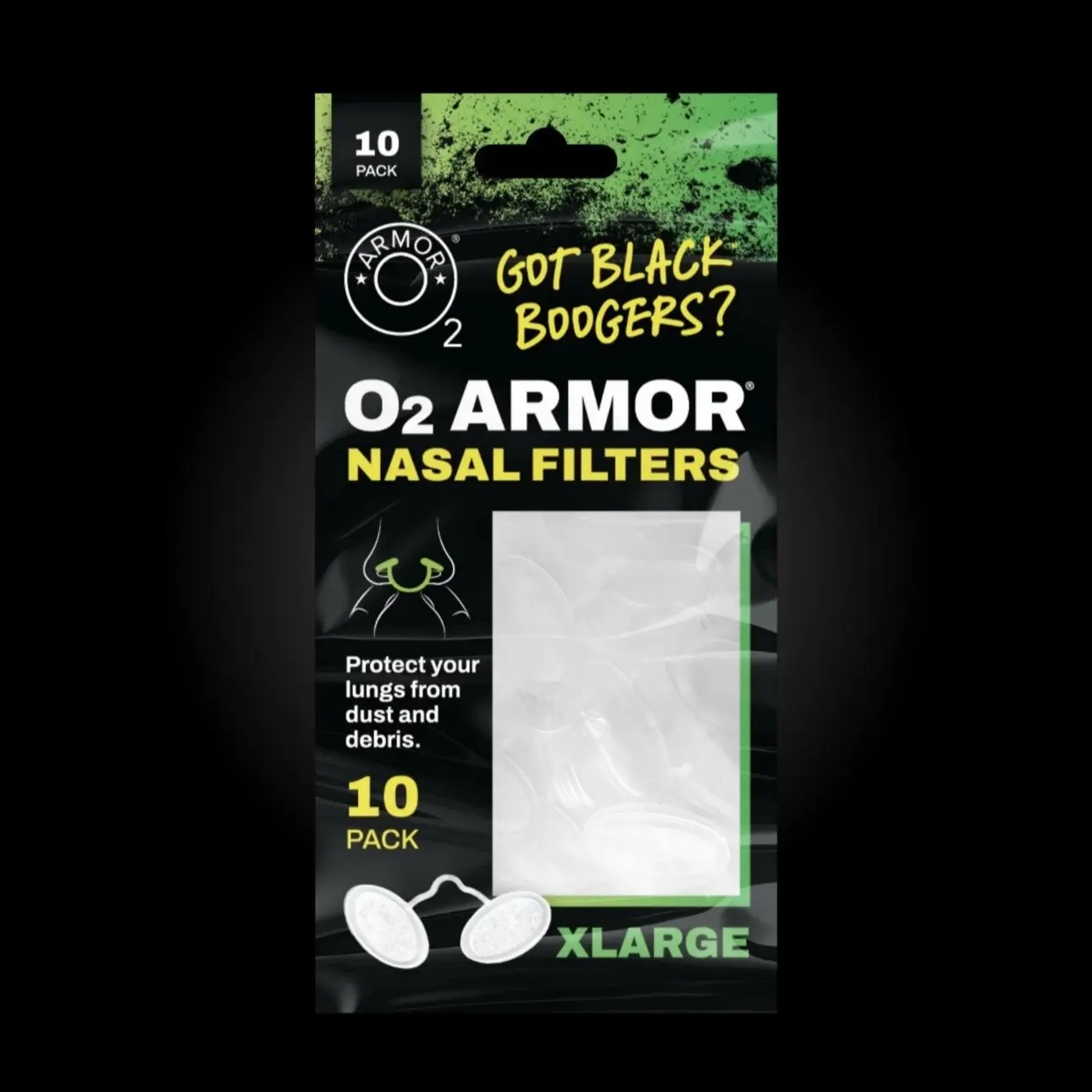 O2 Nasal Filters 10 Pack - Clear Filters O2 Nasal Filters 10 Pack - Clear Filters