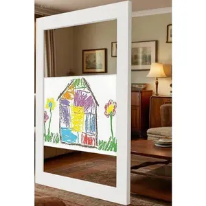 10x12.5 Front Loading Kids Frame - Holds 100 Artworks - 8.5x11 Picture Frame with Mat - Includes Hanging Hardware and Easel - White Display for Drawings Decor Photo Gift Wall Black