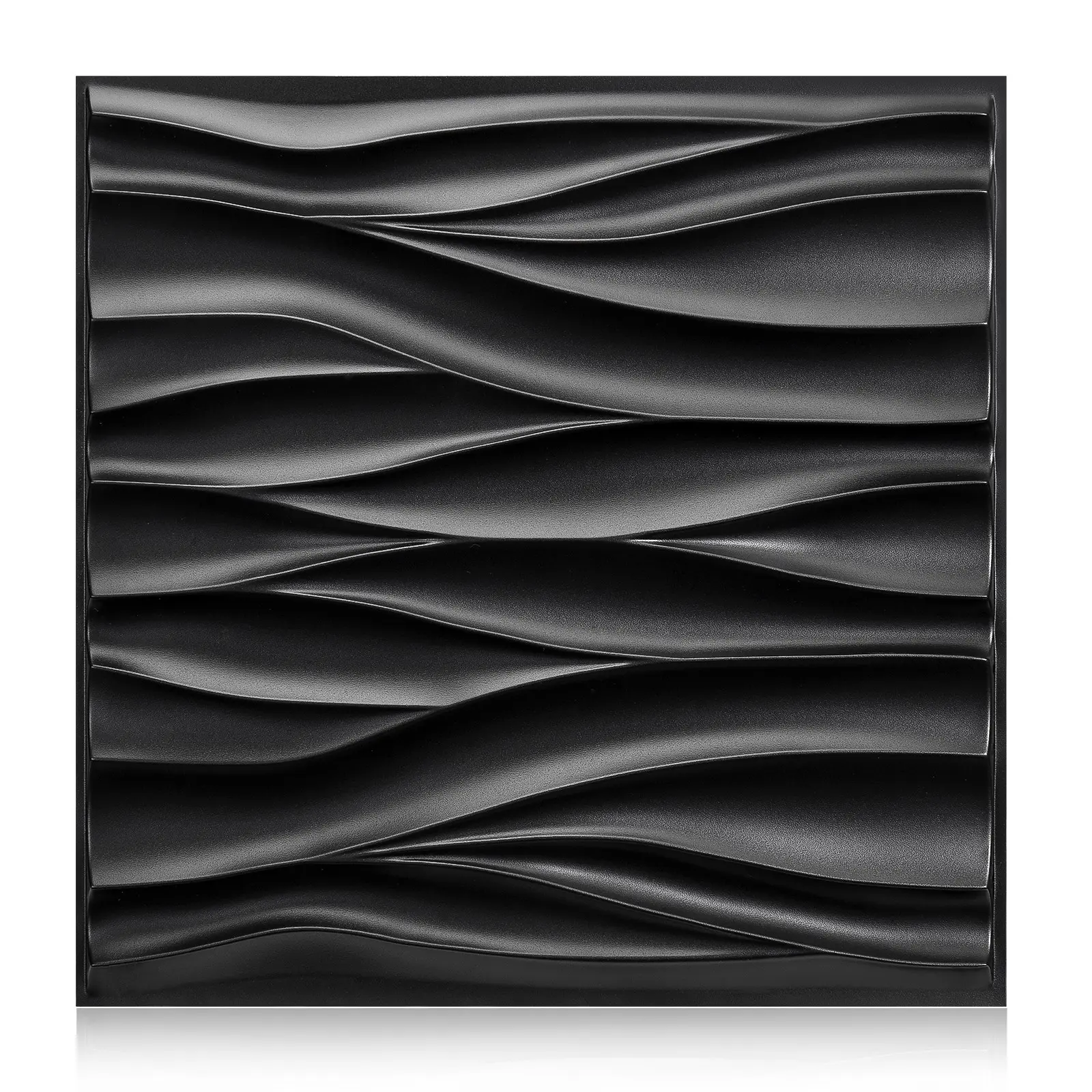 Grooved Textured Modern Interior Wall Panels, PVC Patterned Wall Panels, Includes Installation Tape, Suitable for Living Rooms, Bedrooms, Offices