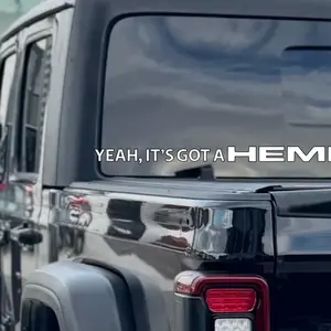 Yeah it’s got a HEMI  - Quality Car Sticker for Vehicle Decoration
