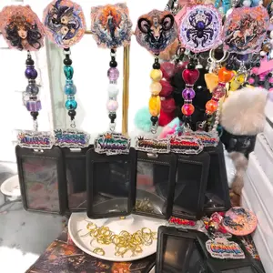 Badge Reel/ID Holder with sliding durable ID Holder