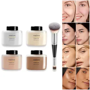 Soft Foucs Make-up Powder, Translucent Loose Setting Powder, Matte, Oil Control, Waterproof, Proeless, 24h Longlasting Talc Free Face Powder Contour Blend Daily Setting Powders