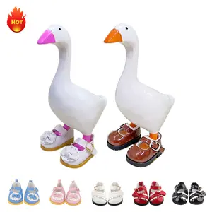 2 Inch Desk Goose Princess Shoes Set,7 Inch Magnetic Desk Goose Delicate Accessory,Pefect Home Decor Office Decor&Valentine's Day Gift