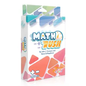 Math Rush: Addition & Subtraction | Real Time Cooperative Sequencing Card Game for 1-5 Players | Ages 8+