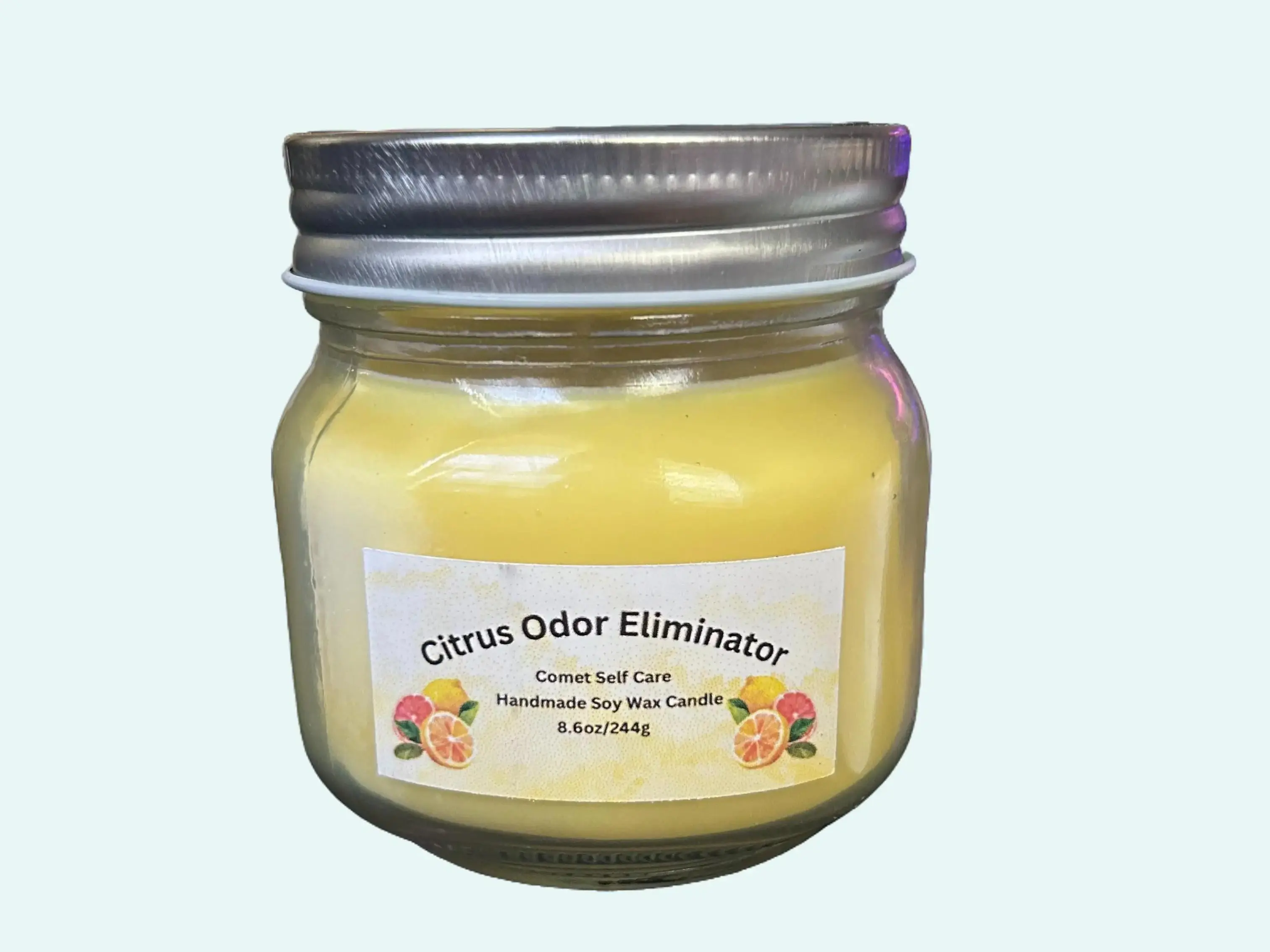 Citrus Odor Eliminator Comet Self Care Handmade Soy Wax Candle
