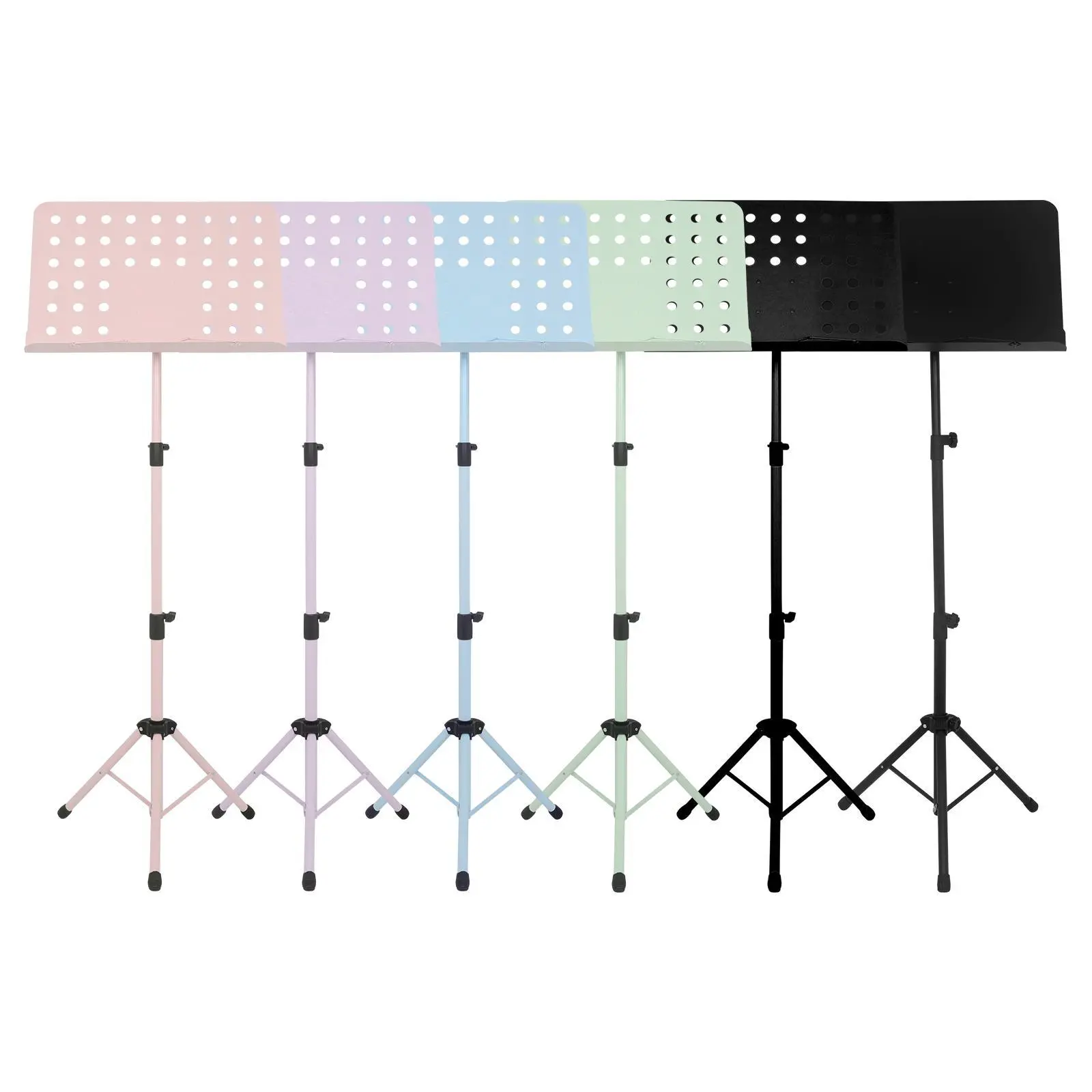 Universal Sheet Music Stand, Foldable Lifting Music Stand with Punched Holes, Music Stand for Home School Office, Music Accessories