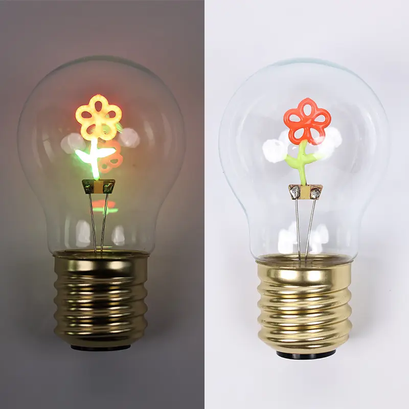 Rechargeable LED Heart-Shape Filament Light Bulb - Shatterproof PC Night Light, 3 Brightness Levels, Romantic Valentine’s Day Gift, Nightstand/Desk Decor for Bedroom, Home Festive Accessories