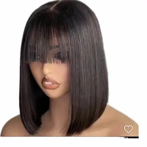 10 inch Luxury Vietnamese Bone Straight Bob Wig – 4x6 Closure
