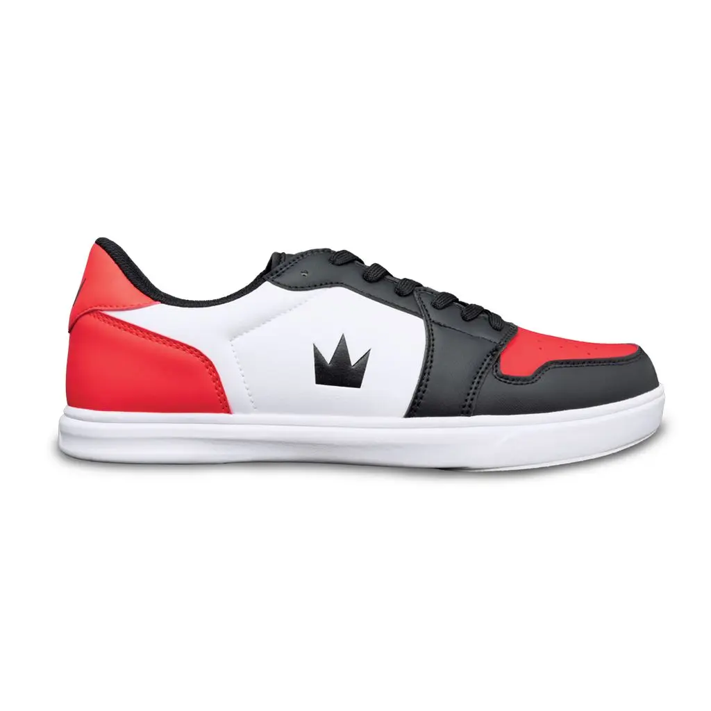 Brunswick Men's Fanatic Performance Bowling Shoes - Black/Red, Male Athletic Shoes with EVA Sole & Pure Slide Feature