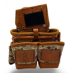 Rex Tool Bags Leather Fastener Pouches GEN. CARP. (5 Bags)