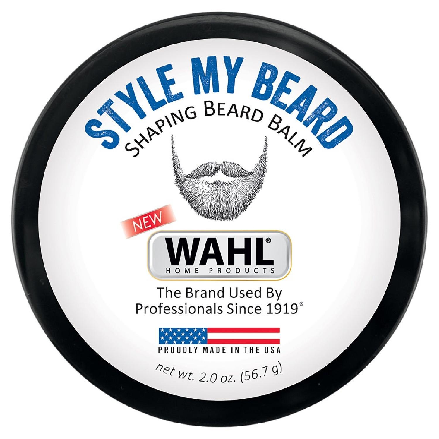 Wahl Style My Beard – 2 oz Beard Balm for Men, Shapes, Softens & Styles Facial Hair, Softens, Subtle Masculine Scent - Model 3024218