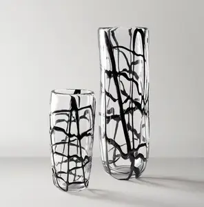 Z Gallerie Torino Glass Esthetic Vase Decor Cosy Home Decoration Ornaments Decorative Vase Cylinder Vases