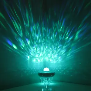 Jellyfish Ocean Wave Projector Light with Timer Remote Control Water Ripple Romantic Ambient USB Powered Home Decor Lighting Serene Ambiance Easy Operation Customizable