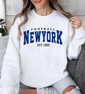 Giant Retro 90s Style Sweatshirt, New York Football Crewneck, NY Giant Sweatshirt, New York Football Sweatshirt, New York Fan Gift, New York Sweatshirt, Gift For Football Fans